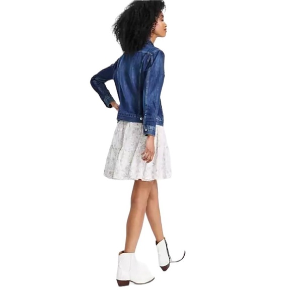 LUCKY BRAND The Tomboy Trucker Women's Denim Jean Jacket Size S - Picture 2 of 16